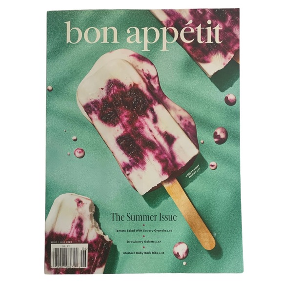 Bon Appetit Magazine June July 2023 The Summer Issue Yogurt Berry Paletas Ribs - Picture 1 of 3